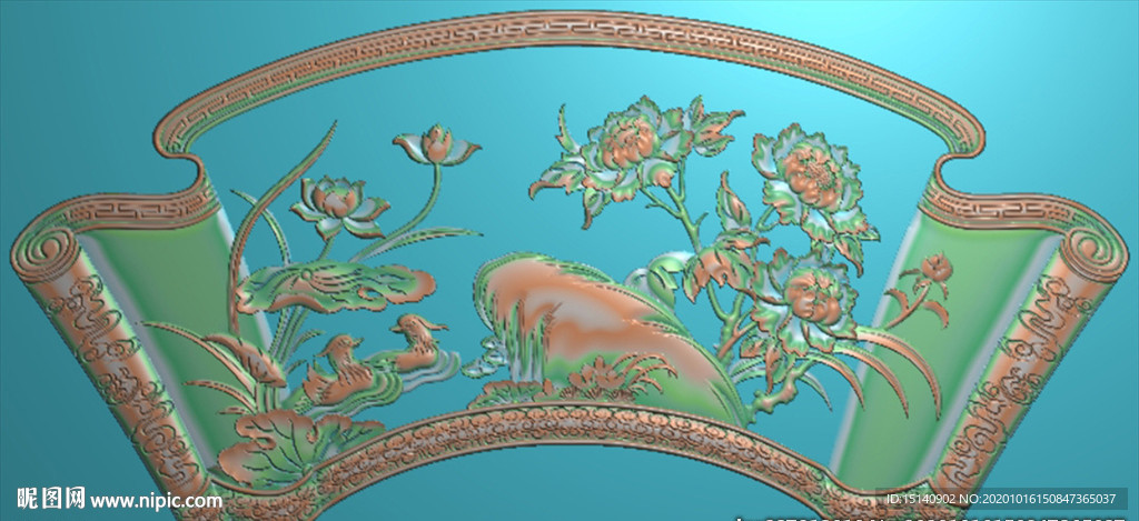 精雕图 花草动物