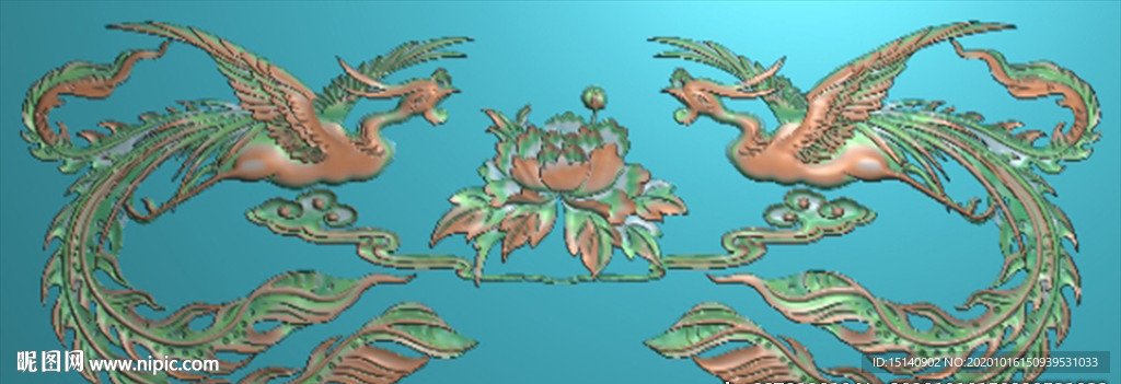 精雕图 花草动物