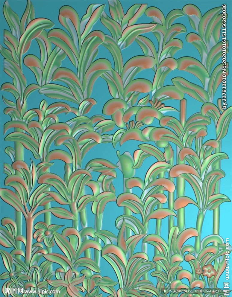 精雕图 花草动物