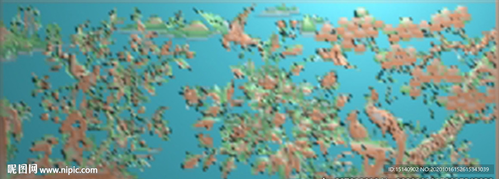 精雕图 花草动物