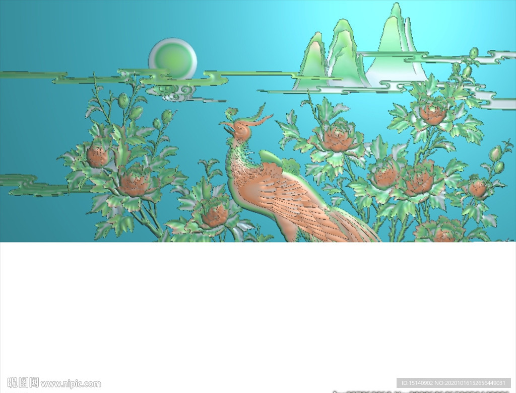 精雕图 花草动物