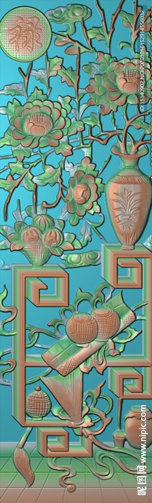 精雕图 花草动物