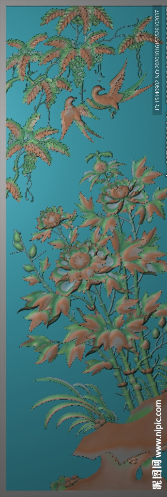 精雕图 花草动物