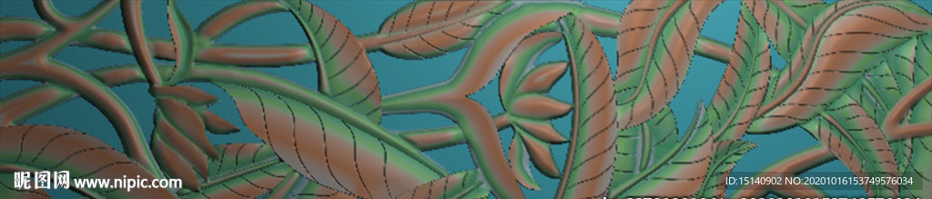 精雕图 花草动物