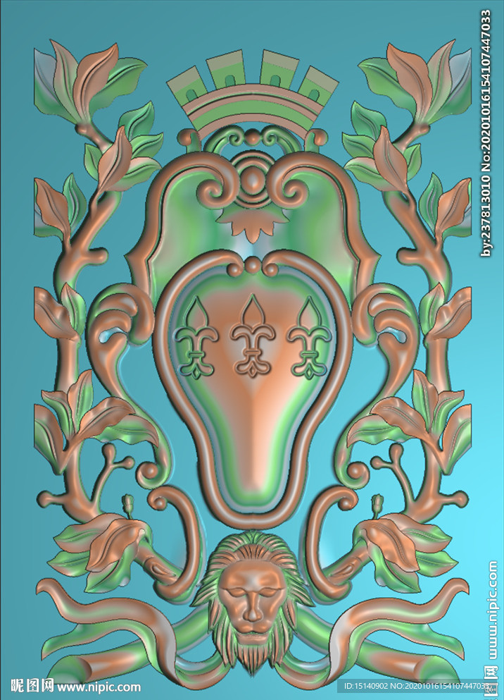 精雕图 花草动物