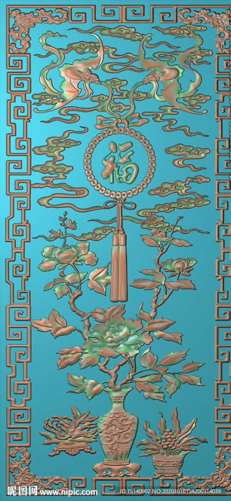 精雕图 花草动物