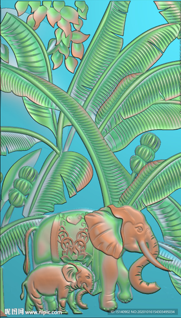 精雕图 花草动物