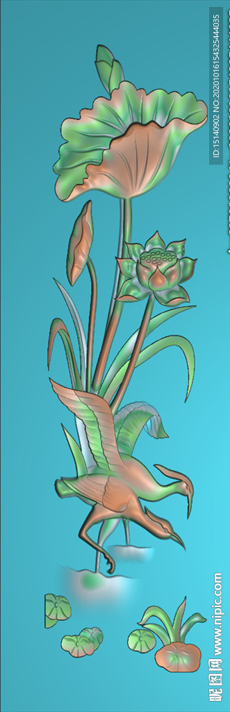 精雕图 花草动物