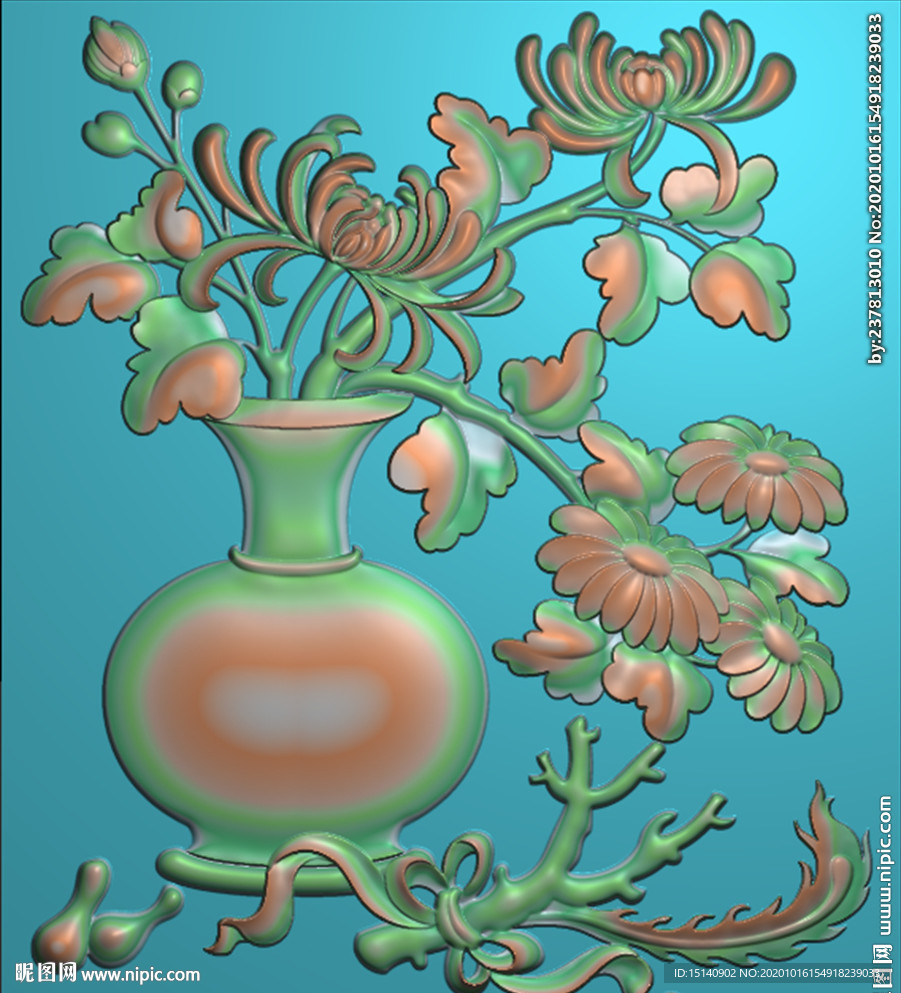 精雕图 花草动物