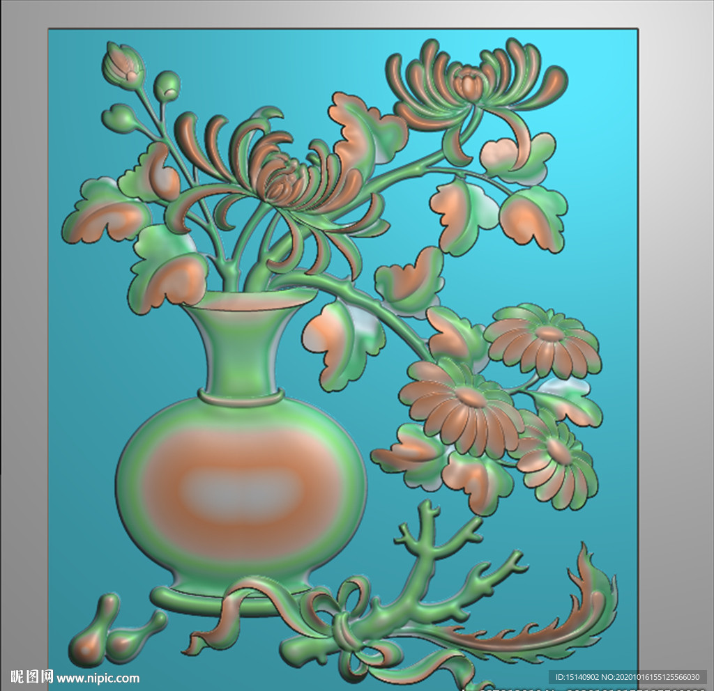 精雕图 花草动物