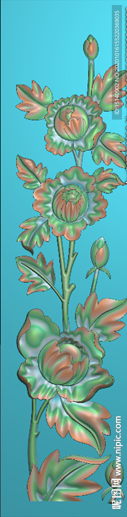 精雕图 花草动物