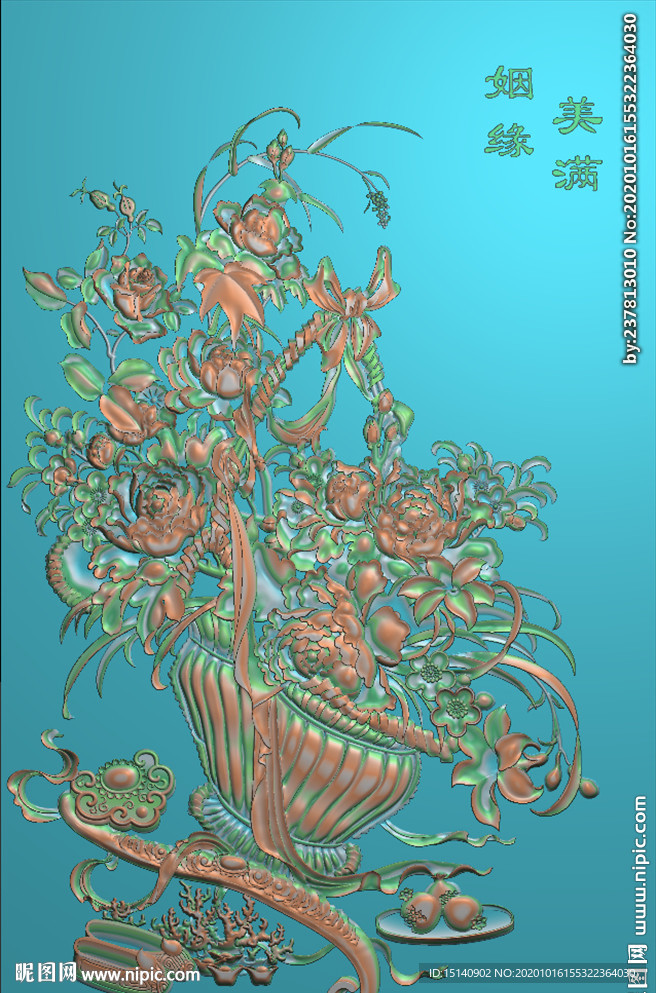 精雕图 花草动物