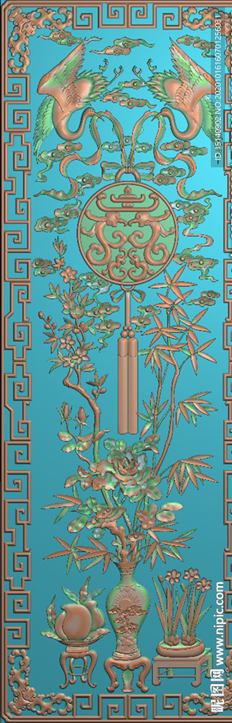 精雕图 花草动物