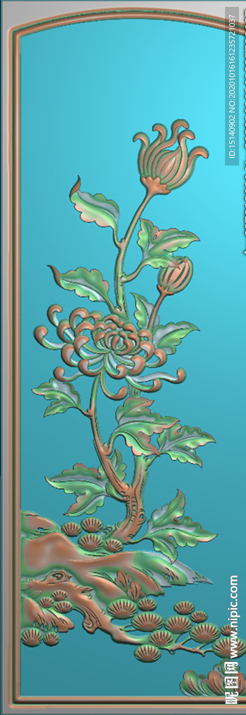 精雕图 花草动物