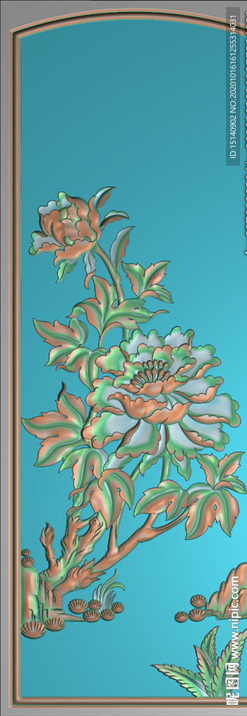 精雕图 花草动物