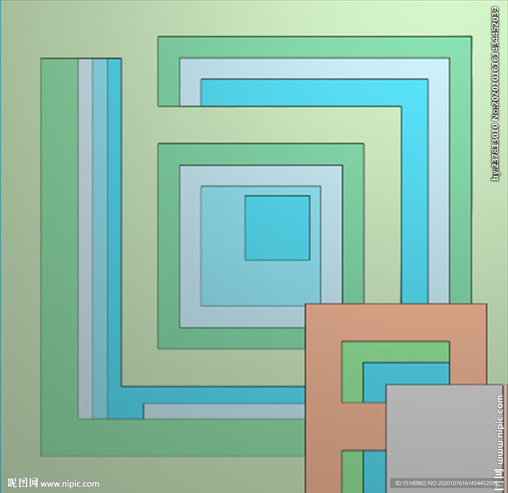 精雕图 几何抽像