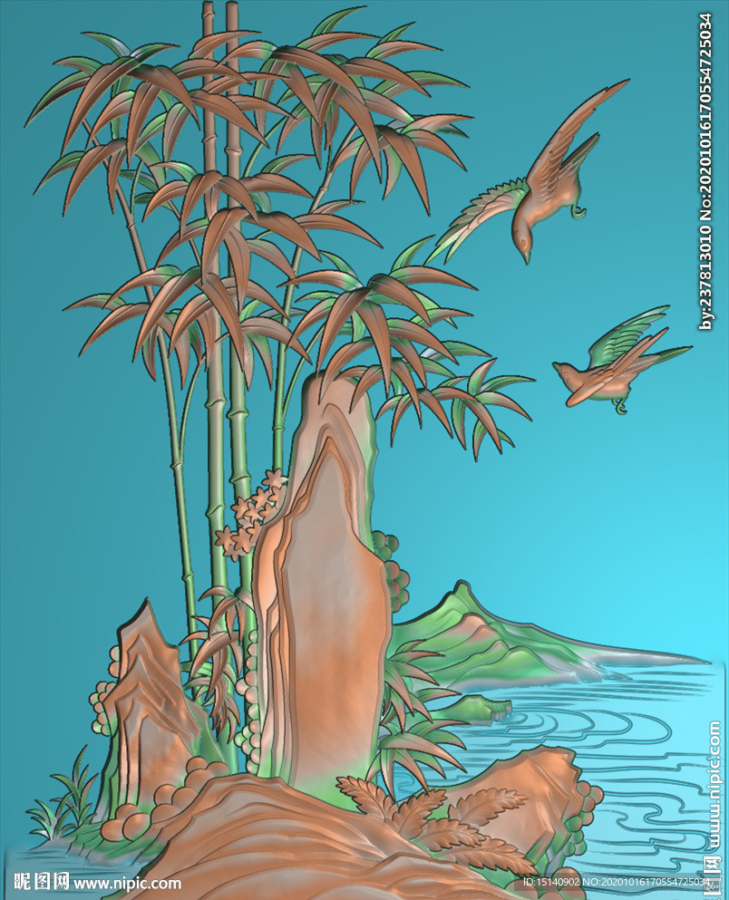 精雕图 梅兰竹菊