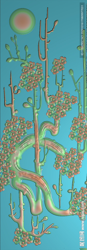 精雕图 梅兰竹菊
