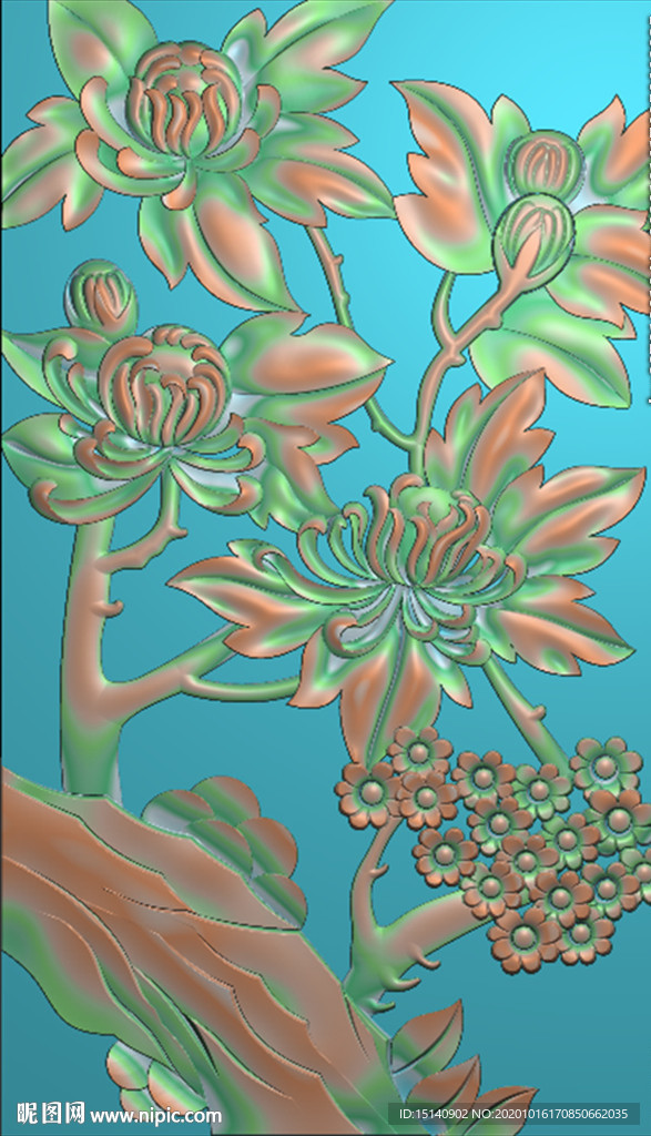 精雕图 梅兰竹菊