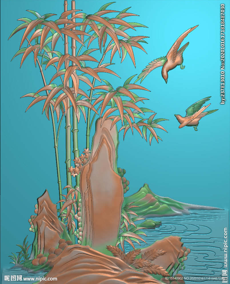 精雕图 梅兰竹菊