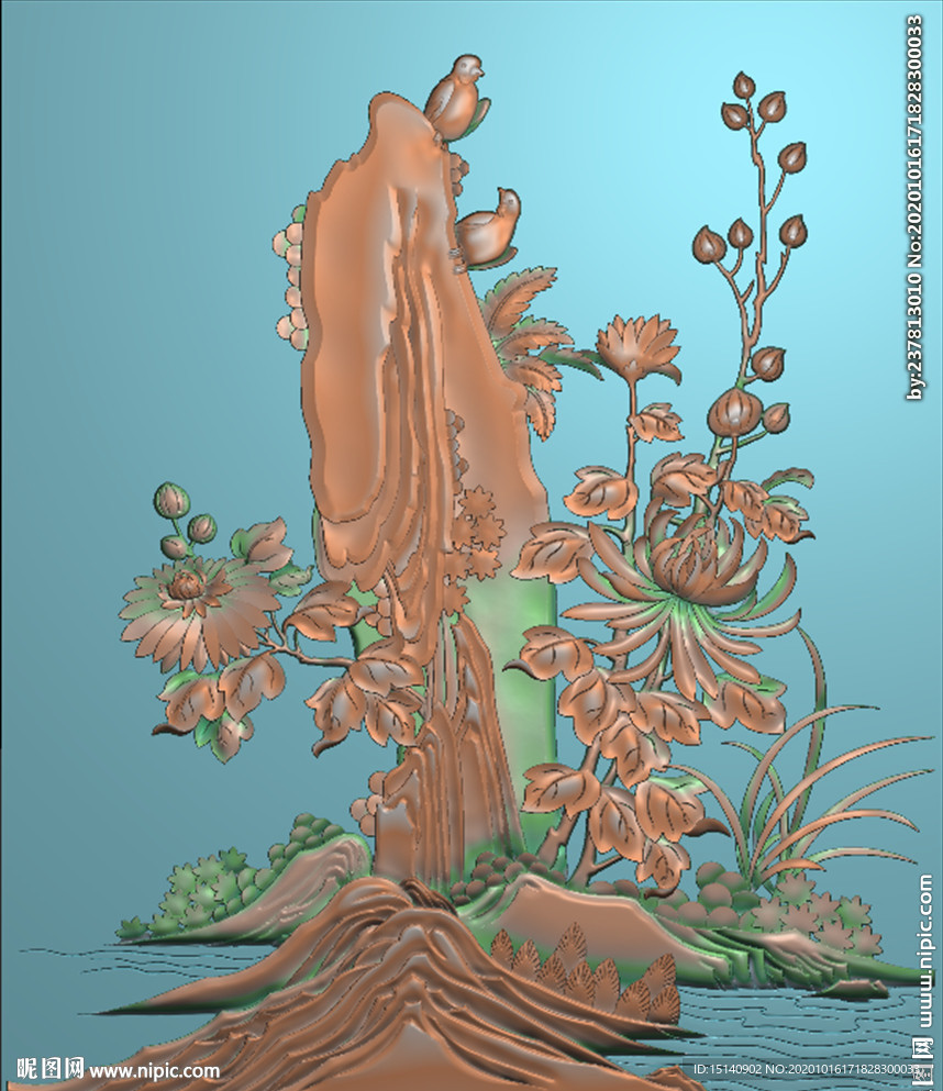 精雕图 梅兰竹菊