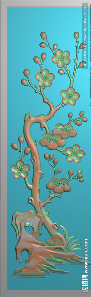 精雕图 梅兰竹菊