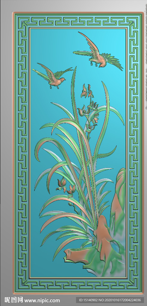 精雕图 梅兰竹菊