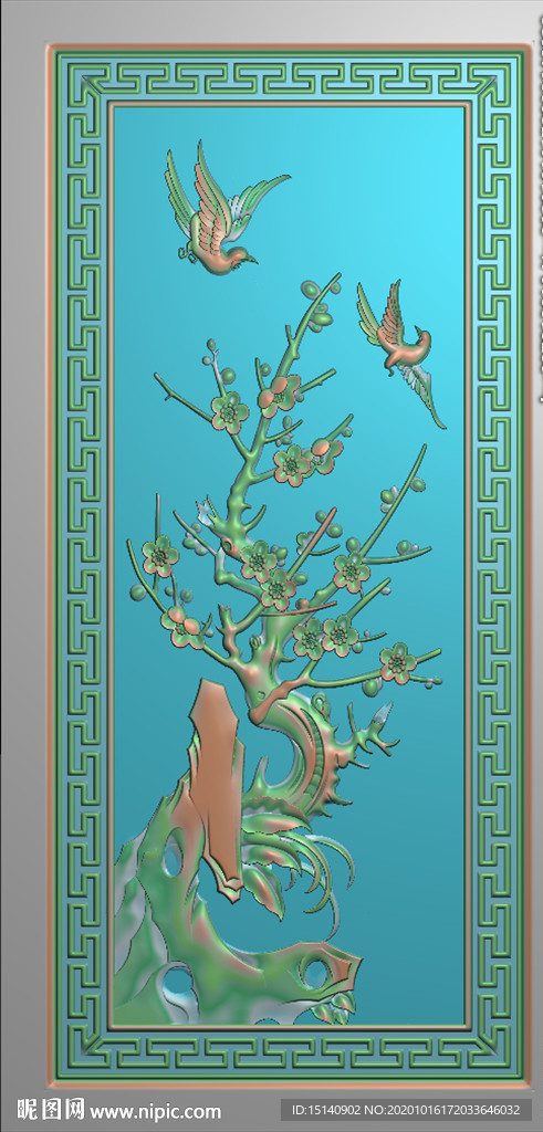 精雕图 梅兰竹菊