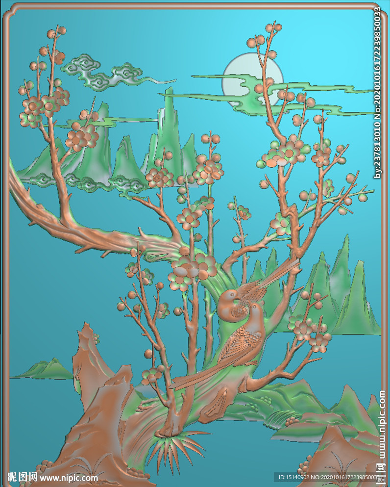 精雕图 梅兰竹菊