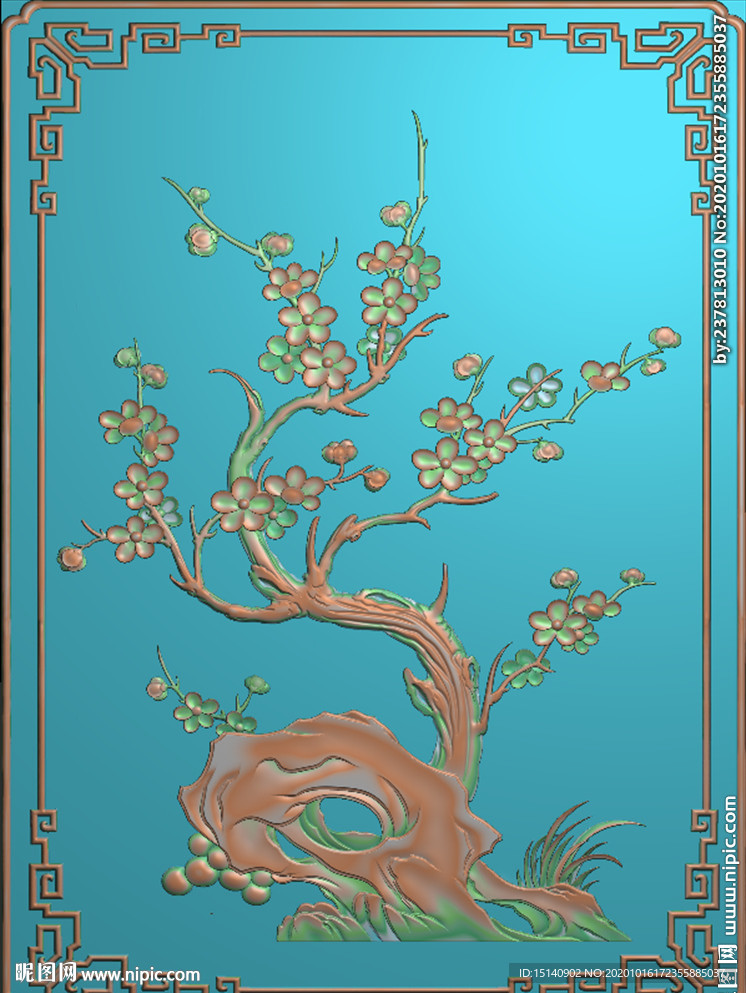 精雕图 梅兰竹菊