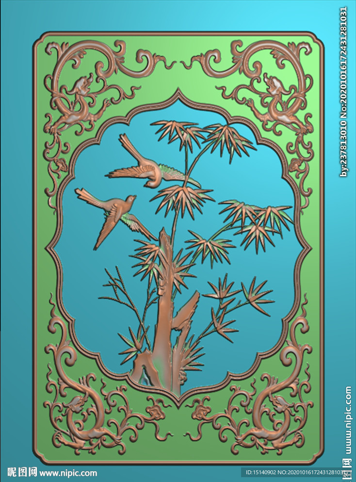 精雕图 梅兰竹菊