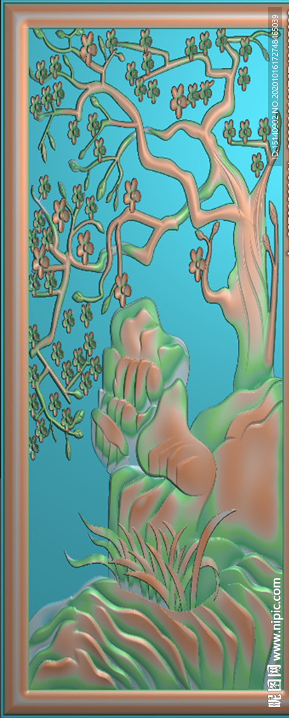 精雕图 梅兰竹菊