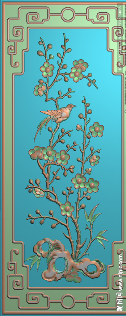 精雕图 梅兰竹菊