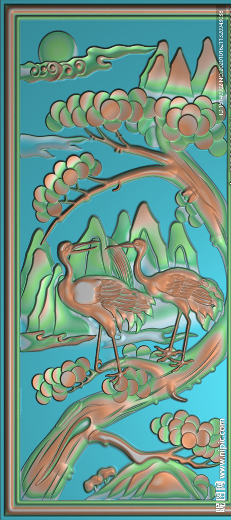 精雕图 松树