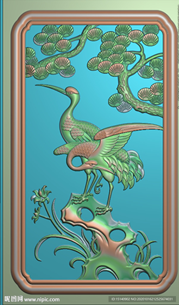 精雕图 松树
