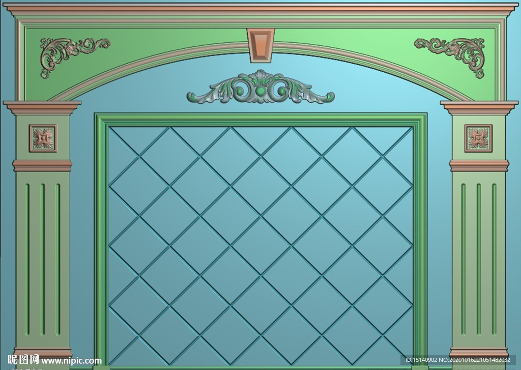 精雕图 整体背景墙