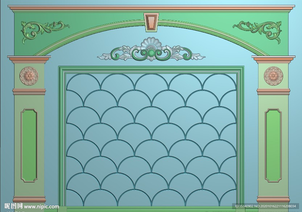 精雕图 整体背景墙