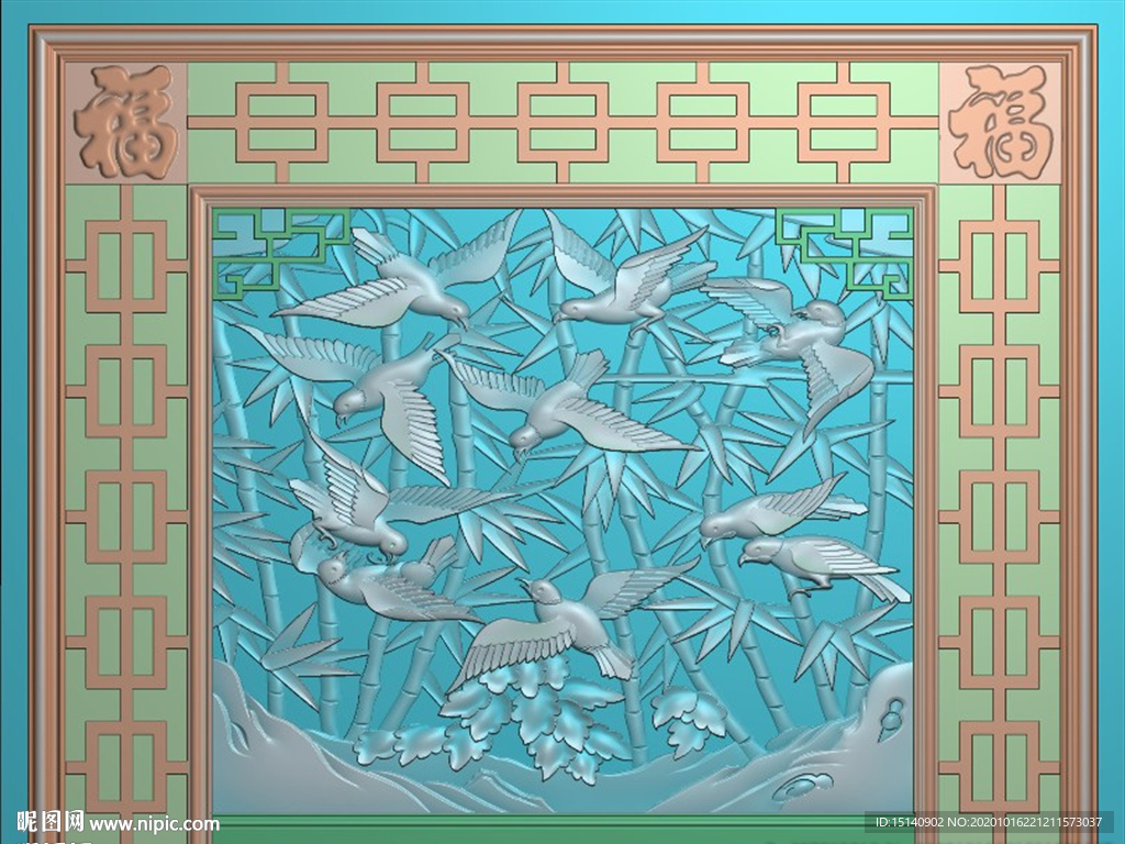 精雕图 整体背景墙