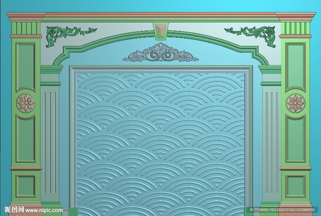 精雕图 整体背景墙