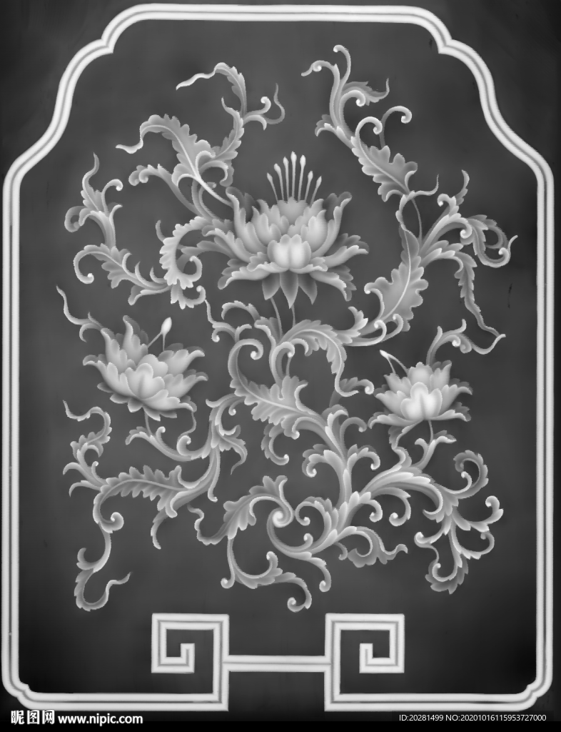 花灰度图