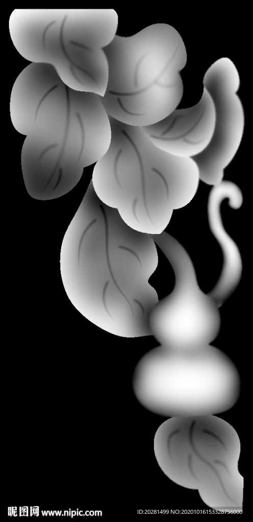 葫芦灰度图