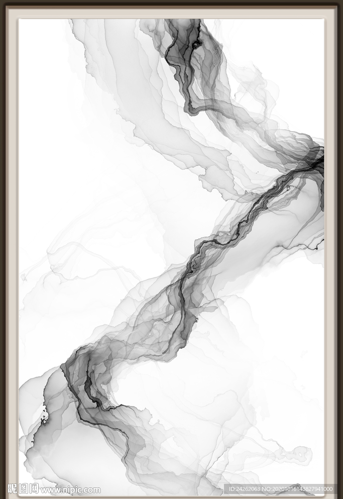 抽象意境水墨画