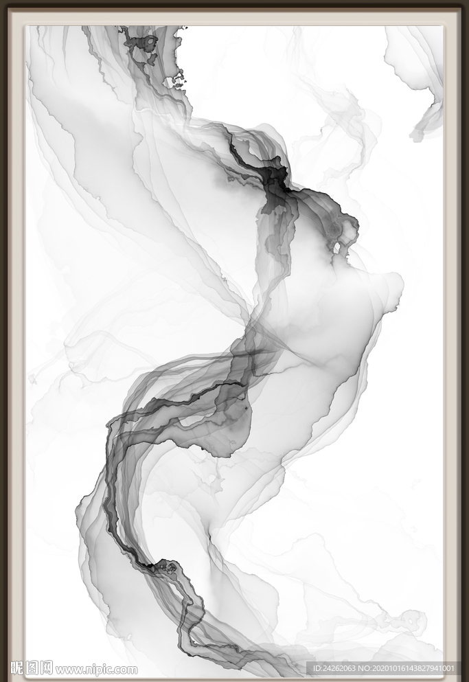 抽象意境水墨画