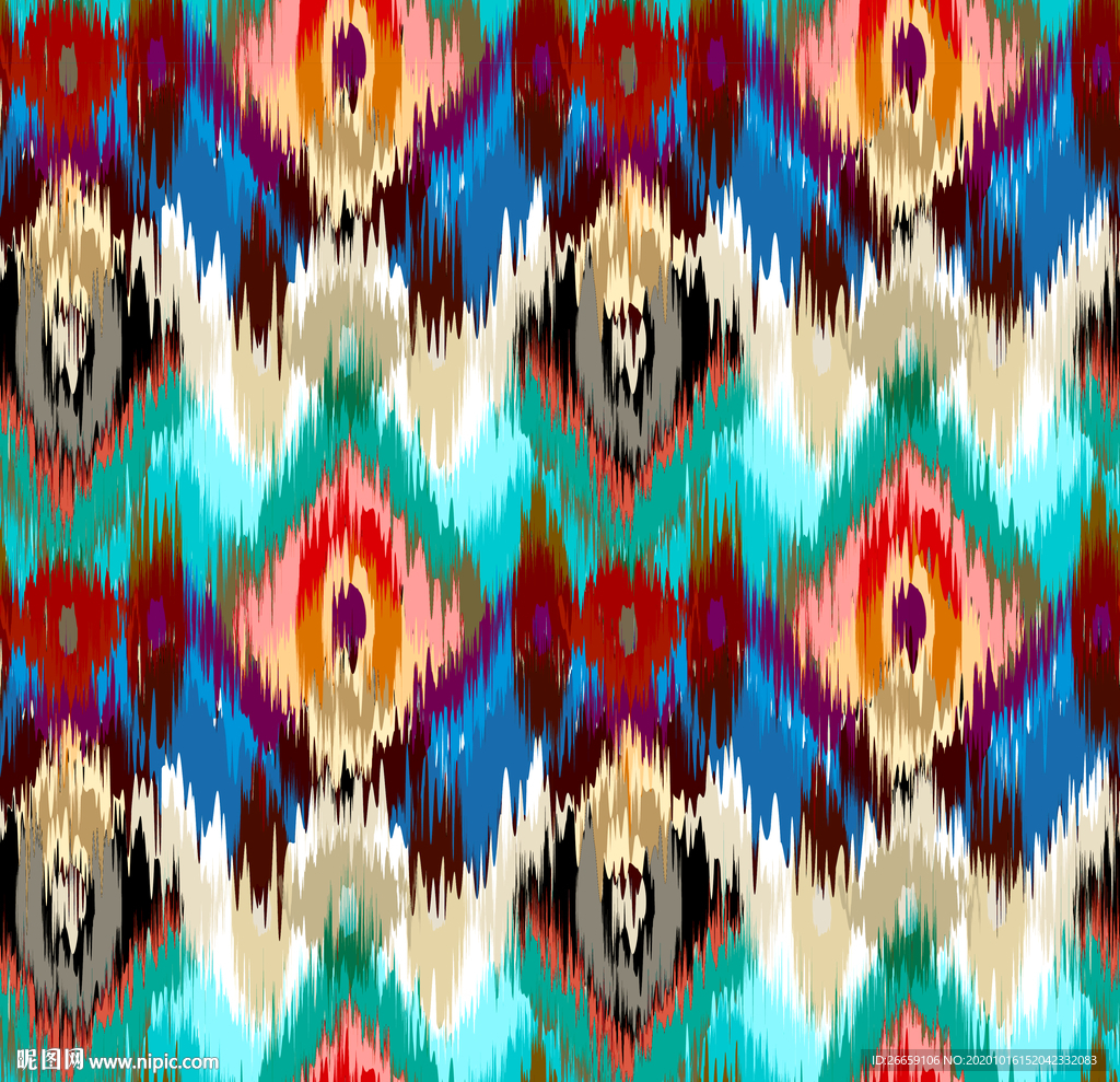 抽象数码印花花型图案设计