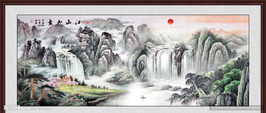 山水画 水墨山水画 意境山水画