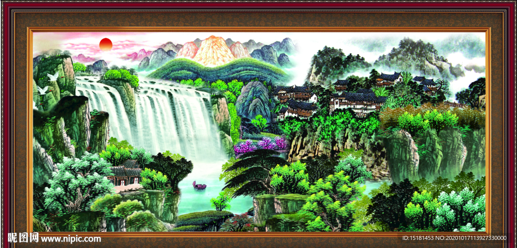 办公室山水画