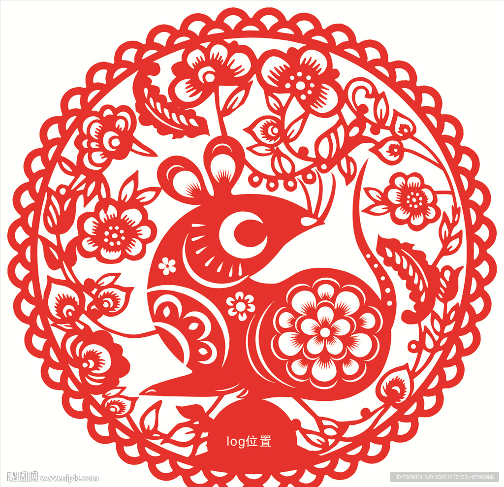 鼠年窗花