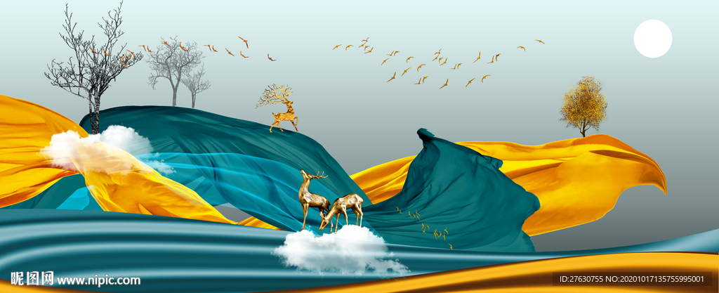 轻奢客厅装饰画