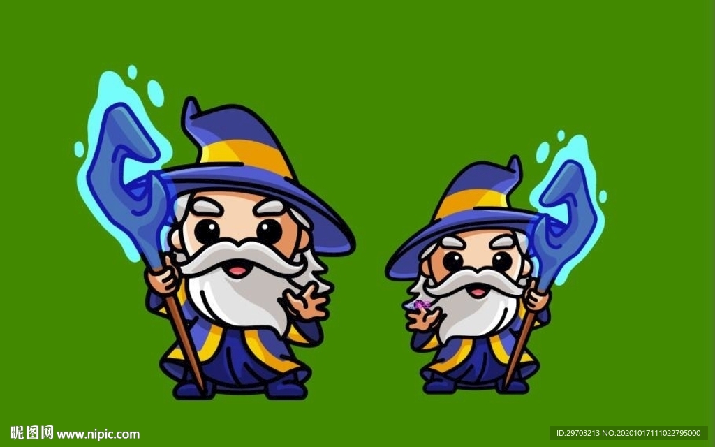 卡通魔法师
