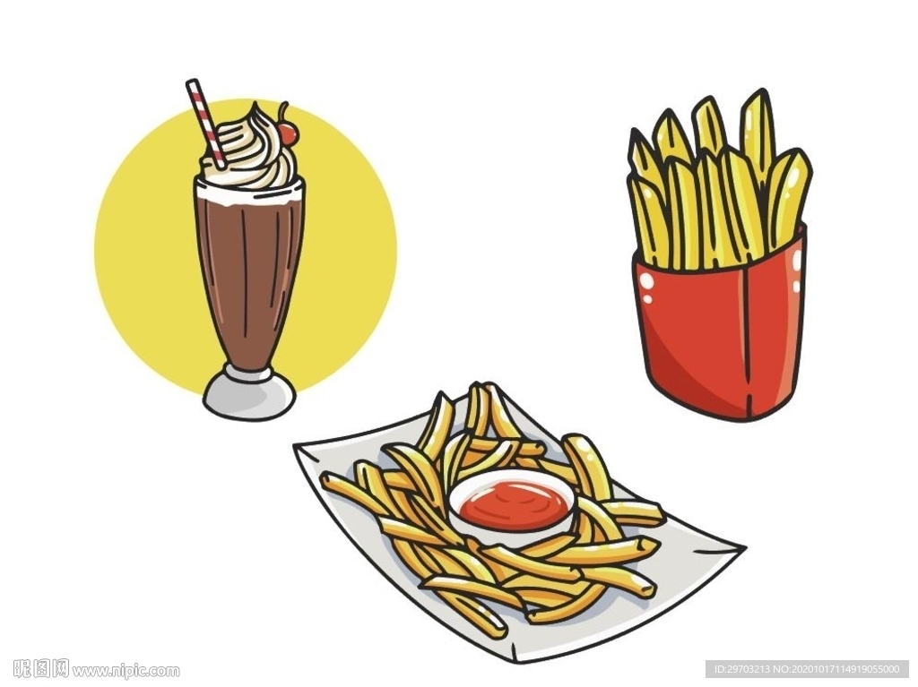 卡通美食